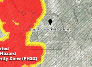 South Pasadena Fire Map Graphic: CalFire Updates:Fire Hazard Severity Zone (FHSZ) Wildfire Hazard Maps – What South Pasadena Residents Need to Know