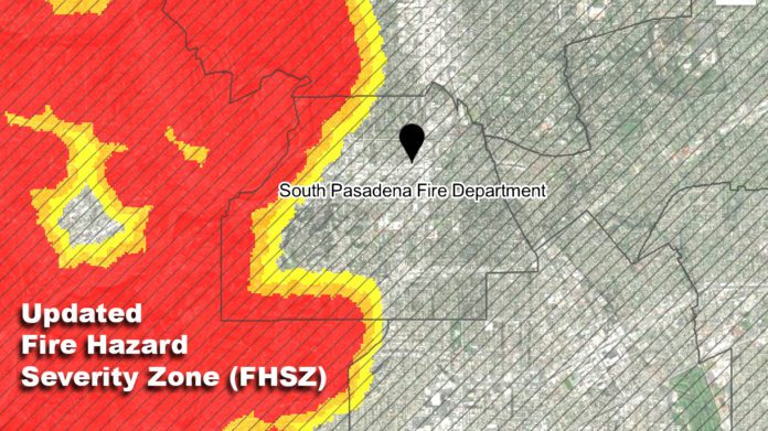 South Pasadena Fire Map Graphic: CalFire Updates:Fire Hazard Severity Zone (FHSZ) Wildfire Hazard Maps – What South Pasadena Residents Need to Know