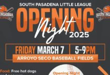 Little League 2025 Opening Night Flyer.