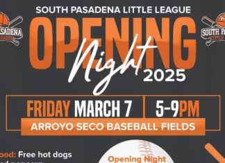 South Pasadena Little League Kicks Off 2025 Season with Opening Night Event Little League 2025 Opening Night Flyer.