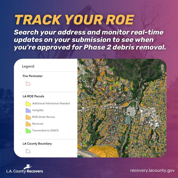 | The South Pasadenan | South Pasadena News Fire Cleanup Underway | Los Angeles Ramping Up Debris Removal & Resources | Track your ROE.