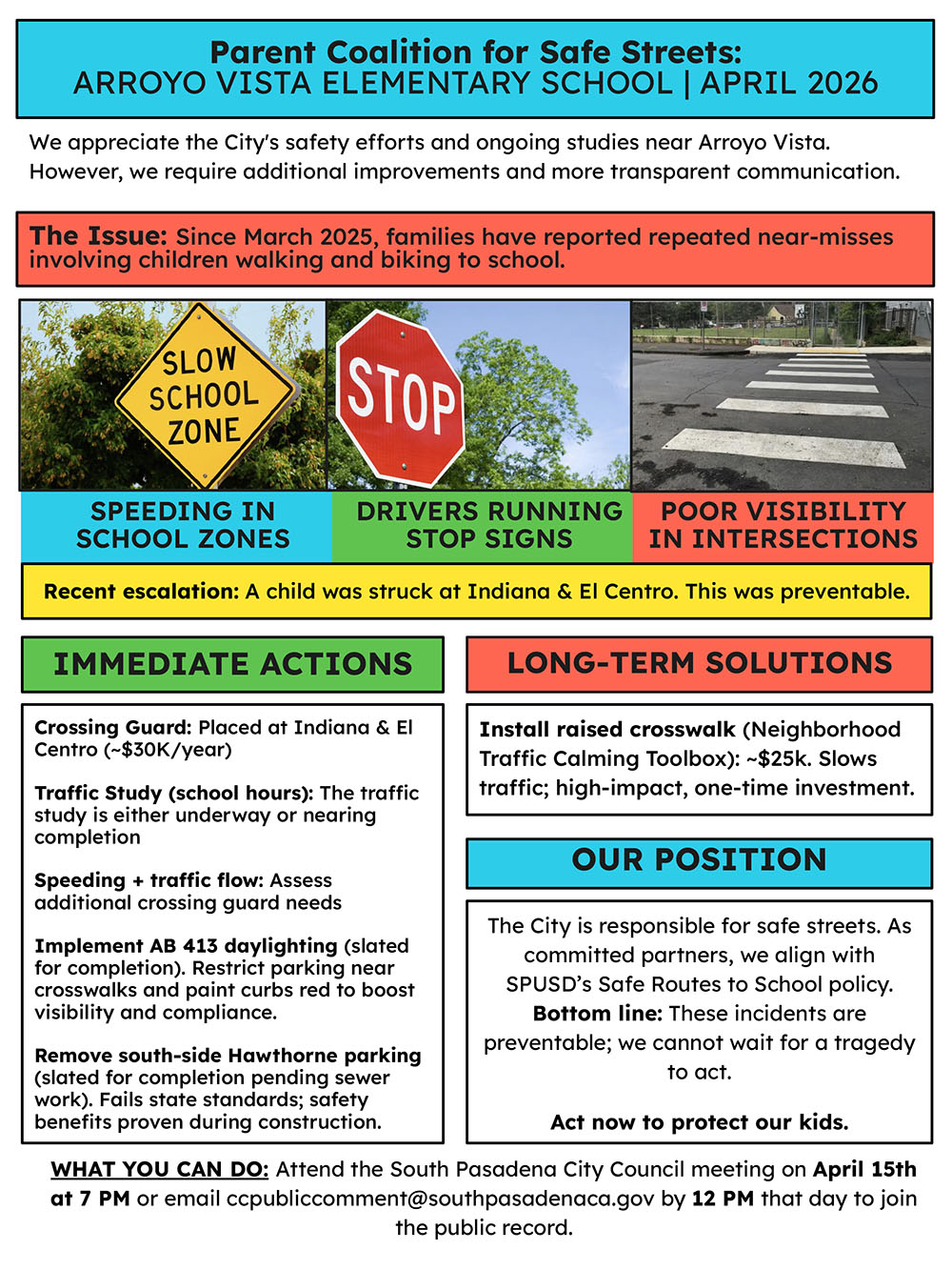 | The South Pasadenan | South Pasadena News Safe Street Coalition Arroyo Vista Elementary School South Pasadena