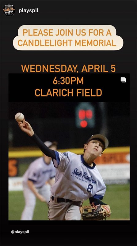 | The South Pasadenan | South Pasadena News Trent Tozer Candlelight Memorial Wednesday, April 5th at 6:30pm - Clarich Field in the Arroyo
