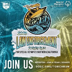 South Pasadena Police Department Fundraiser: Every dollar raised by Special Olympics not only provides equipment, uniforms, and training for our athletes, but also gives them empowerment, joy, and improved health.