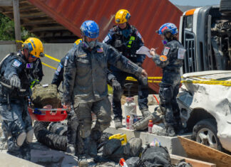 The County of Los Angeles Fire Department’s urban search and rescue (USAR) team, known internationally as USA-2