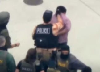 KCAL AIR NEWS REPORT PHOTO: SEIU President David Huerta SEIU-SWW President arrested during immigration operation in Los Angeles