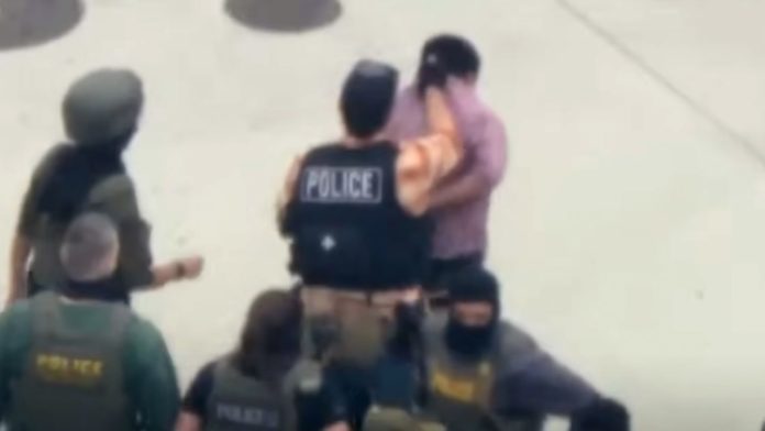 KCAL AIR NEWS REPORT PHOTO: SEIU President David Huerta SEIU-SWW President arrested during immigration operation in Los Angeles