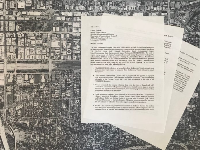 South-Pasadena-News-7-10-2018-Preservation-Foundation-Caltrans-REIR-Response-LetterSPPF 710 Letter