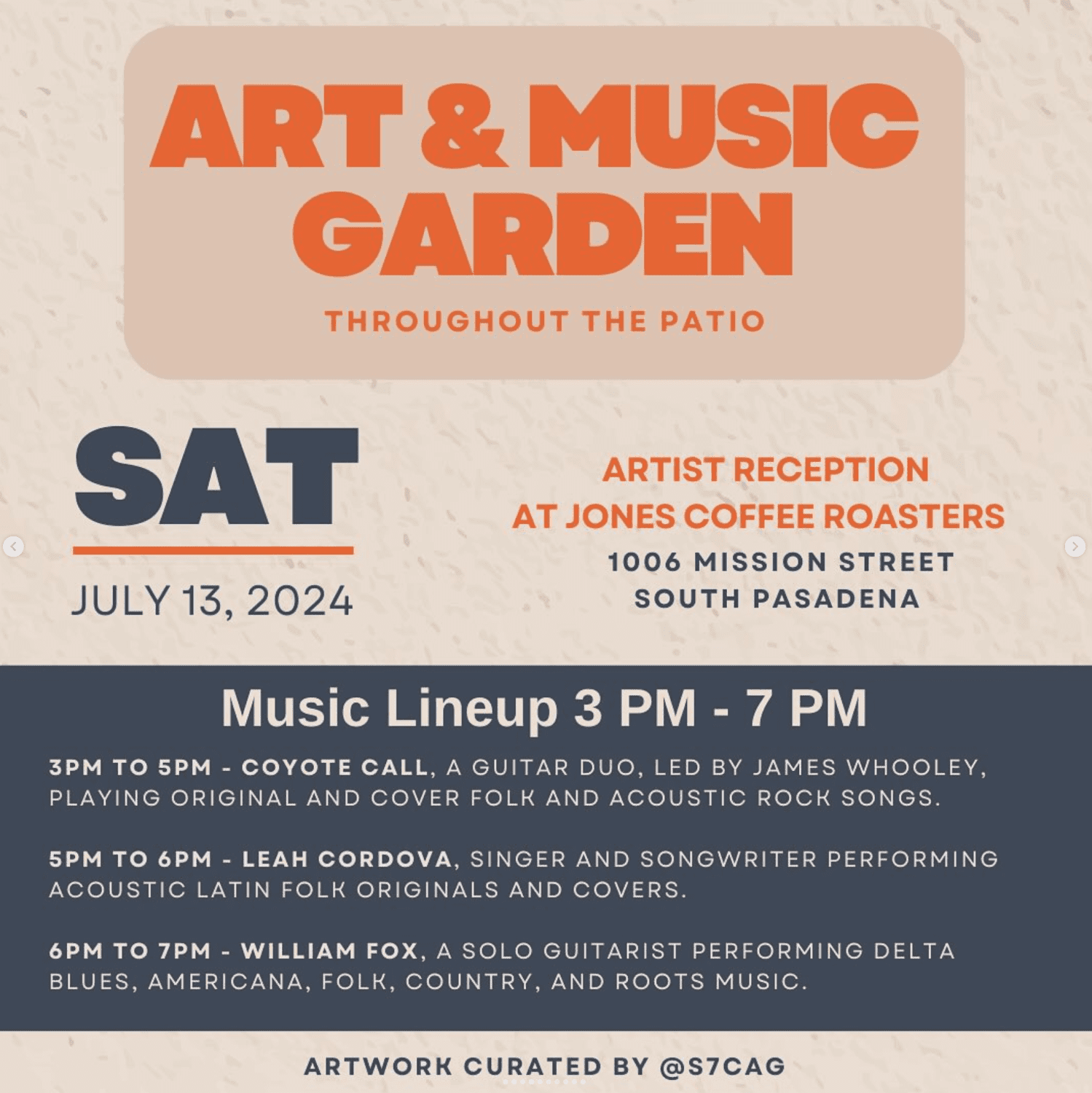 | The South Pasadenan | South Pasadena News Arts Crawl South Pasadena S7CAG Jones Coffee-Gallery Art Show Saturday Live Music 02