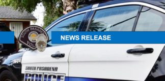 South Pasadena Police Department News Update