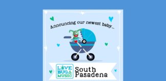 Lovebug & Me childrens and baby music activities in South Pasadena on Mission Street Now Open