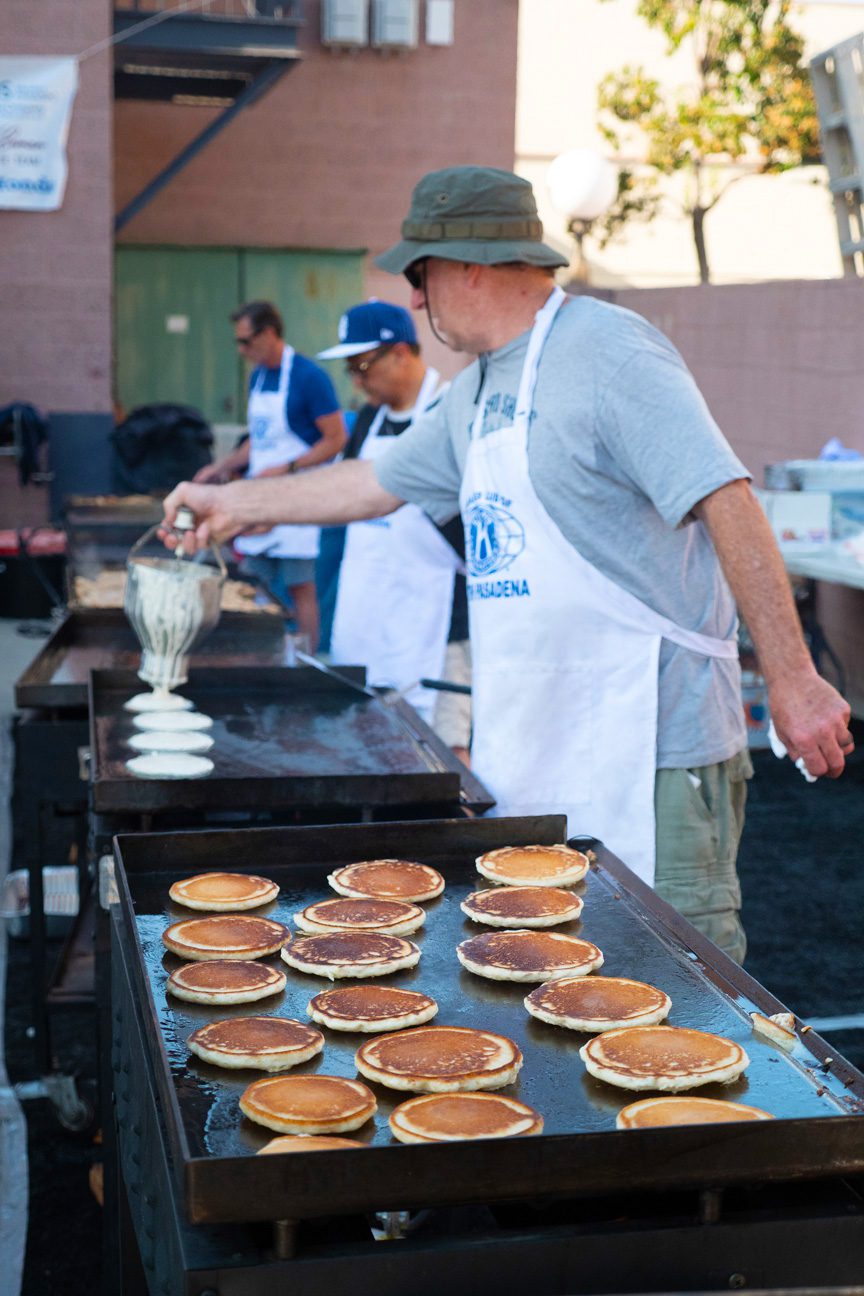 PHOTO: Esteban Lopez | The South Pasadenan News | 4th of July Pancake Breakfast produced by the South Pasadena Kiwanis Club, hosted at the Fire Station by the SPFD.