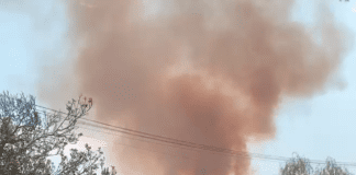 LOCAL NEWS: FIRE AT DEBS PARK | LAFD WITH AIR SUPPORT RESPONSE PHOTO: Social Media Post | Debs Park Fire Saturday August 14 2021, 4:00pm