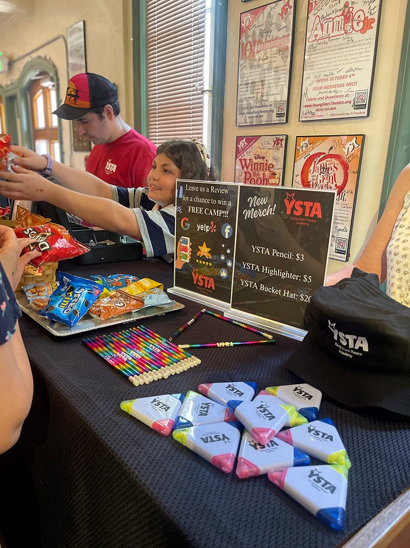 | The South Pasadenan | South Pasadena News PHOTO: YSTA Live Performance of'Mary Poppins, Jr. | Intermission at the refreshment bar at Fremont Center Theatre, South Pasadena August 9, 2025.