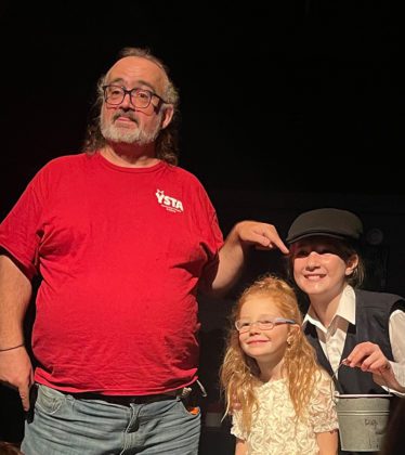 PHOTO: YSTA Live Performance of 'Mary Poppins, Jr. with the ' Chimney Cast at Fremont Center Theatre, South Pasadena August 9, 2025. Show director Jim Blanchette with cast members