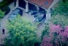 BREAKING UPDATED: Driver Killed, Police Chase Backed-Off – Car Crashes Into South Pasadena Home SCREENCAP: Fox 11 News LA | Police chase ends with driver losing control and crashing into South Pasadena home on Orange Grove early Friday Morning.