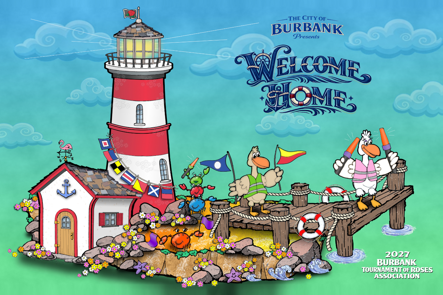 Graphic: Burbank Tournament of Roses Association | The South Pasadenan | City of Burbank - “Welcome Home