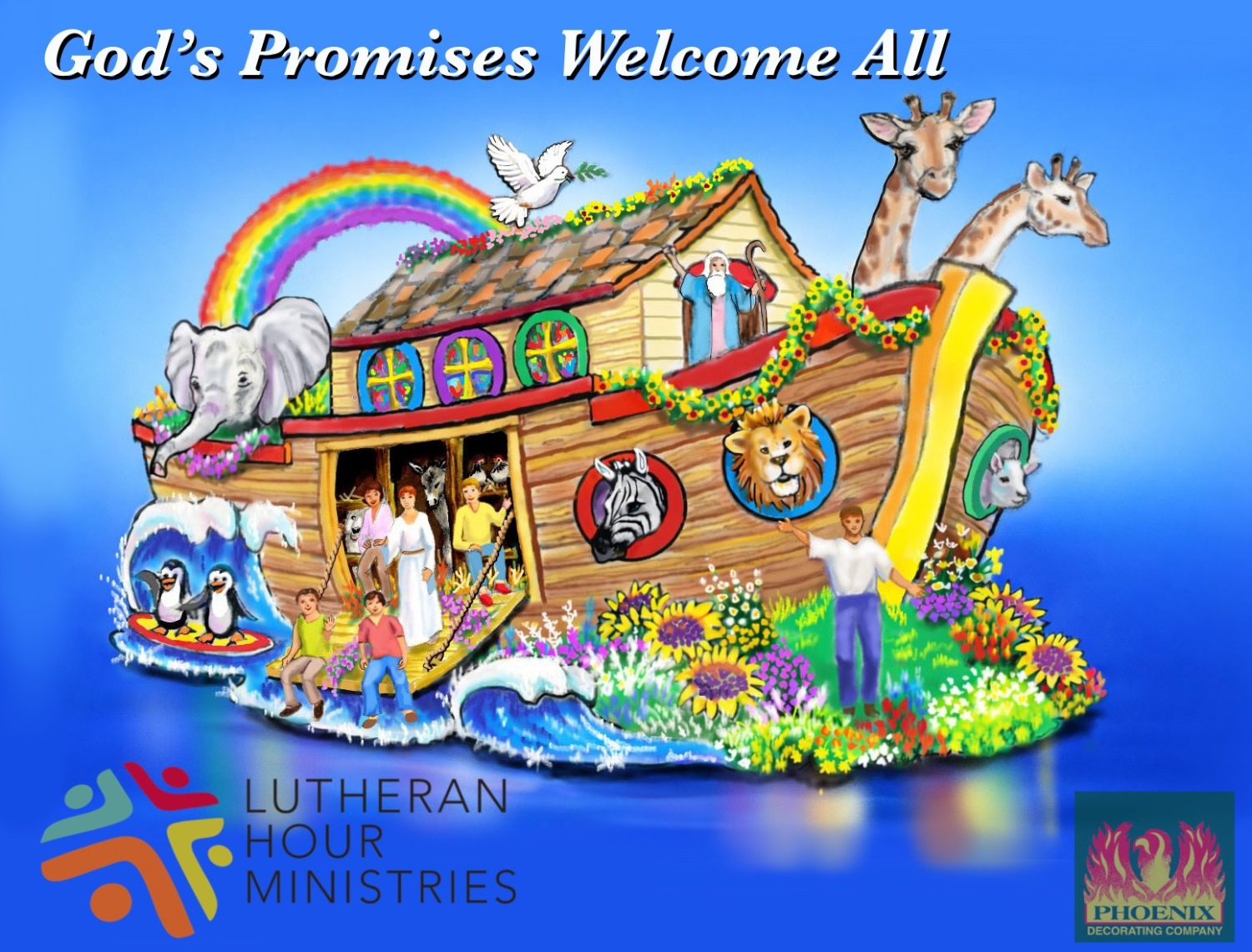 Graphic: Phoenix Decorating Company | The South Pasadenan | Lutheran Hour Ministries - "God's Promises Welcome All"