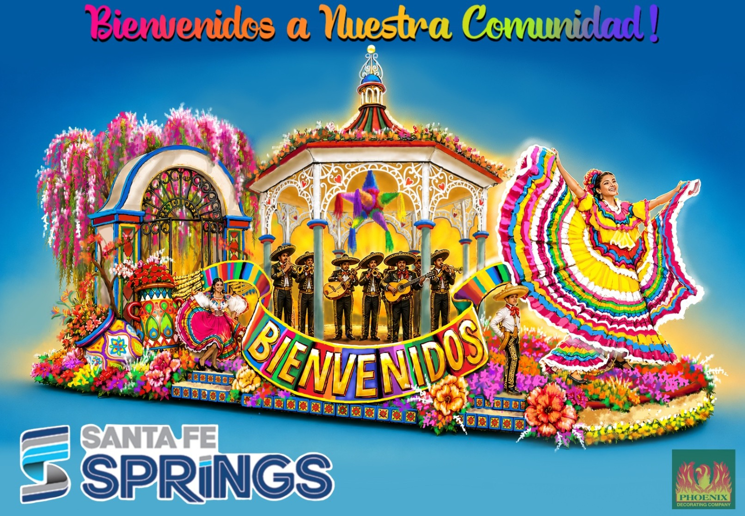 Graphic: Phoenix Decorating Company | The South Pasadenan | City of Santa Fe Springs - "Bienvenidos a Nuestra Comunidad!"