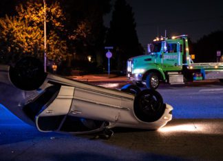 Car Accident Huntington Drive | DUI Arrest & Overturned Car