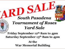 Yard Sale SPTOR South Pasadena Tournament of Roses Float Build Fundraiser
