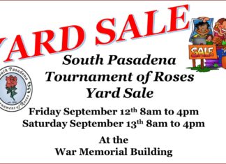 Yard Sale SPTOR South Pasadena Tournament of Roses Float Build Fundraiser