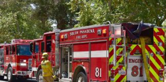 Arson Suspect Arrested South Pasadena | Suspect in Custody for Pasadena Ave. Fire Amid Regional Fire Crisis FILE PHOTO: South Pasadena Fire Department Responding to Fire Call