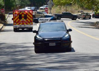 SPPD Neighborhood Watch Newsletter | December 2025 PHOTO: Steven Lawrence | The South Pasadenan News | Structure Fire at Arroyo Park on Marmion Way 1:30pm Sunday. South Pasadena Fire, Los Angeles Fire Departments on scene.