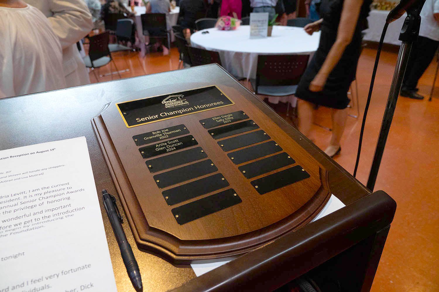 | The South Pasadenan | South Pasadena News PHOTO: Esteban Lopez | The South Pasadenan News | August 19, 2024, at the South Pasadena Senior Center: "Senior Champions of South Pasadena" Glen Duncan and Anita Scott celebrate their tremendous contributions to the South Pasadena community