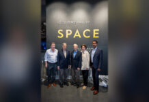 California Science Center & NASA JPL Announce New Collaboration PHOTO: California Science Center | The South Pasadenan | From left, Dave Gallagher, JPL director and Caltech vice president; Jeffrey Rudolph, California Science Center president and CEO; Kent Kresa, vice chair and chair emeritus of the Caltech Board of Trustees; Lynn Booth, Caltech trustee; and Ray Jayawardhana, Caltech president, gather at the Kent Kresa Space Gallery at the California Science Center