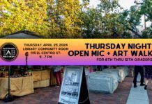 South Pasadena Teen Advisory Board Open Mic at Arts Crawl April 25, 2024