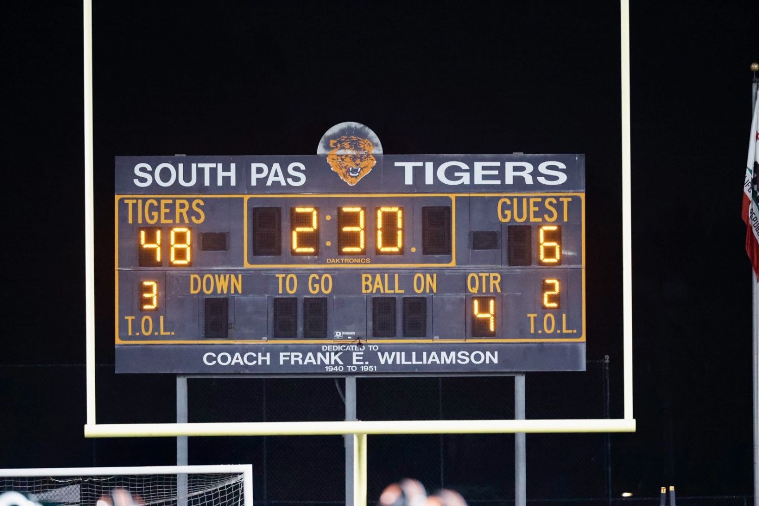 | The South Pasadenan | South Pasadena News PHOTO: Dan Rider | The South Pasadena News | SPHS Tigers Football Homecoming game win over Temple City puts them within once game of the crown