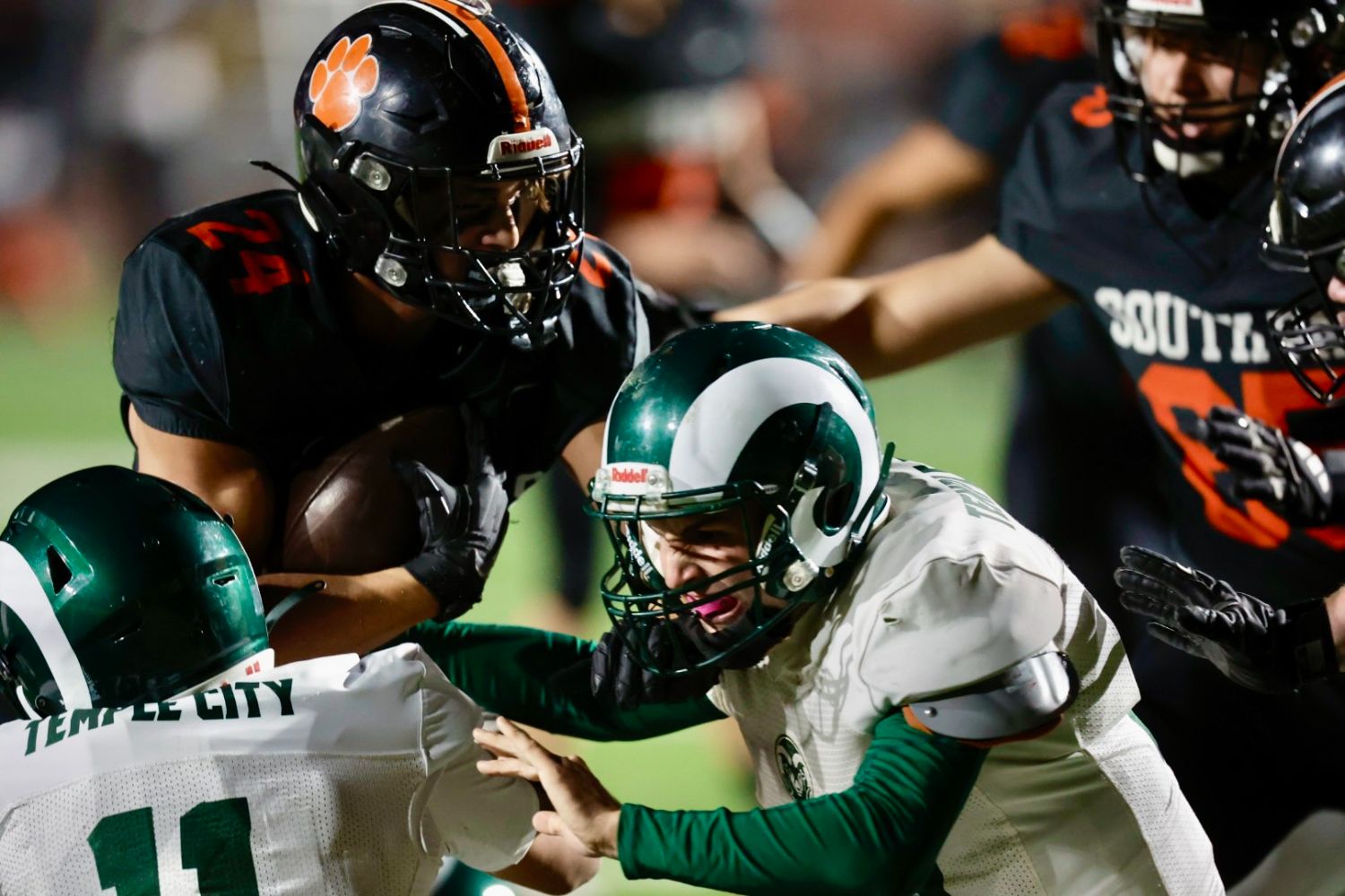 | The South Pasadenan | South Pasadena News PHOTO: Dan Rider | The South Pasadena News | SPHS Tigers Football Homecoming game win over Temple City puts them within once game of the crown