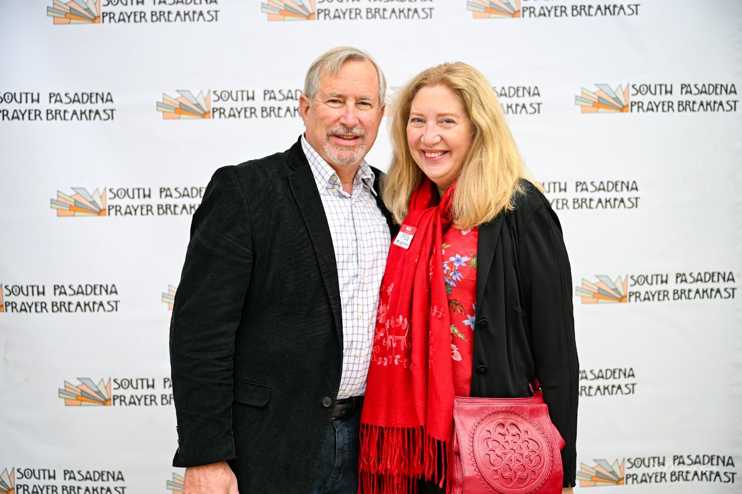 PHOTO: J. Mike Kwok | The South Pasadenan | Gerry Poulin and Meg Middleman of The Middleman Team, Century 21 Masters Real Estate were among the major donors who rolled up their sleeves to serve at the breakfast.
