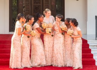 PHOTO: provided by Tournament of Roses | The South Pasadenan | 2024 Rose Court – left to right: Trinity Dela Cruz, Olivia Bohanec, Emmerson Tucker, Jessica Powell, Naomi Stillitano, Mia Moore-Walker, Phoebe Ho.