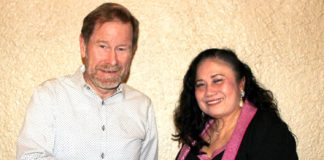 New Mayor of South Pasadena: Evelyn Zneimer PHOTO: Henk Friezer | The South Pasadenan | Outgoing mayor Jon Primuth welcomes new mayor, Evelyn Zniemer for the city of South Pasadena.