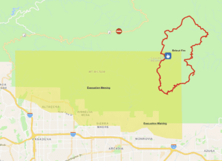 LA COUNTY FIRE EMERGENCY FOOTHILL CITIES | UPDATED: Evacuation Warnings in Place