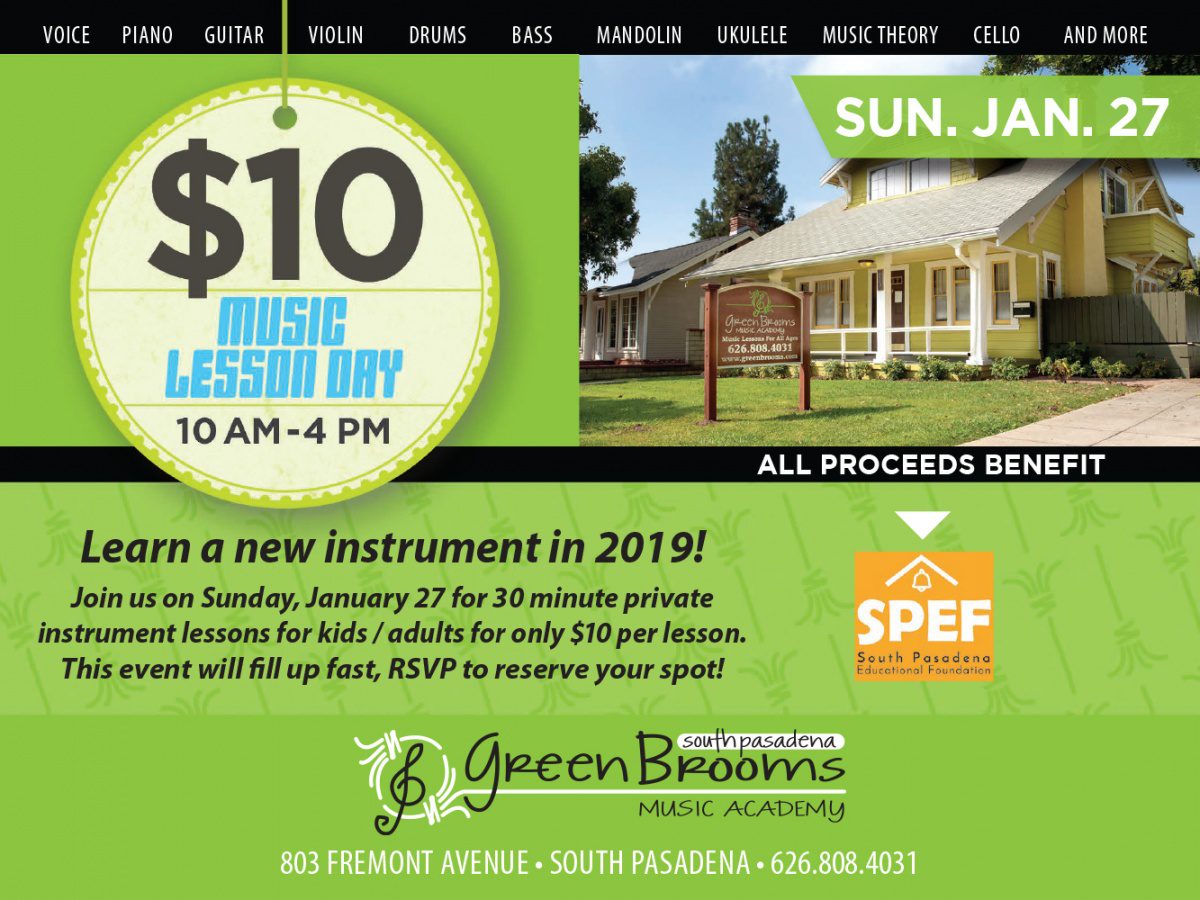 south-pasadena-news-01-08-2018-green-brooms-music-academy-10-dollar-music-lesson-day-02 | The South Pasadenan | South Pasadena News