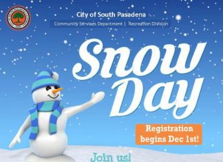 Snow Day in South Pasadena