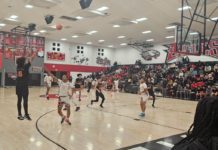 PHOTO: CB Richards | The South Pasadenan | 2024 South Pasadena High School boys varsity basketball in CIF action.