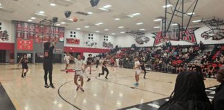 PHOTO: CB Richards | The South Pasadenan | 2024 South Pasadena High School boys varsity basketball in CIF action.