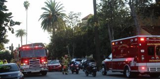 Car Flips Over in accident on Fremont Avenue