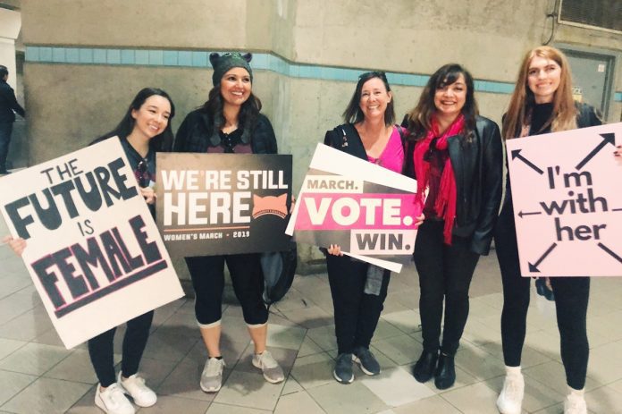 south-pasadena-news-01-21-2019-mayor-marina-khubesrian-at-women's-march-la-2019-01