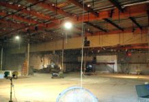 Renovations Underway in the Former VONS Store Site PHOTO: Henk Friezer | The South Pasadenan | The gutted interior of the former Vons location in South Pasadena.