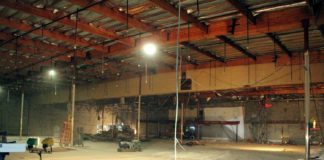 Renovations Underway in the Former VONS Store Site PHOTO: Henk Friezer | The South Pasadenan | The gutted interior of the former Vons location in South Pasadena.