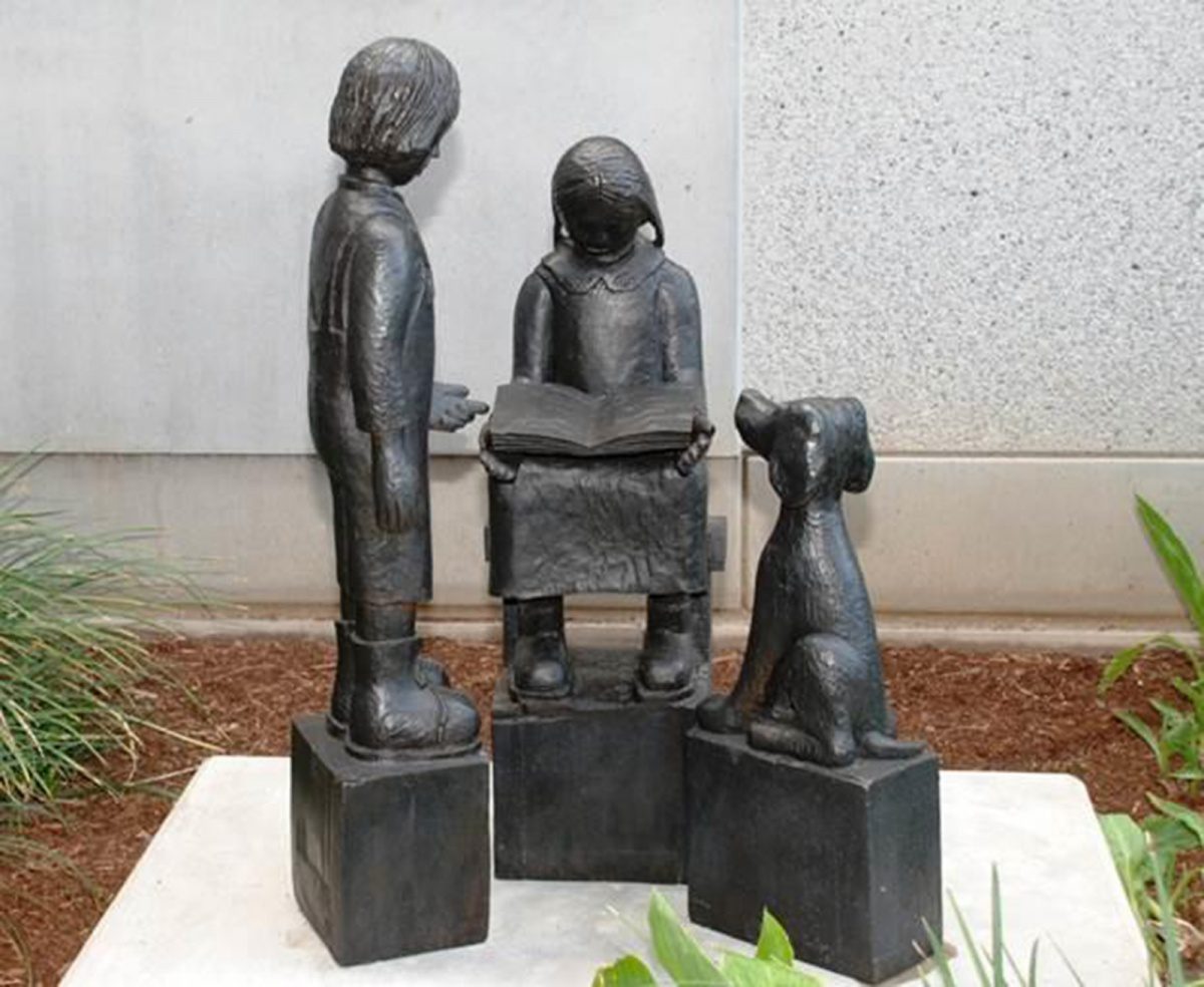 south-pasadena-news-02-06-2019-leo-politi-paintings-at-the-south-pasadena-public-library-statue-01 | The South Pasadenan | South Pasadena News