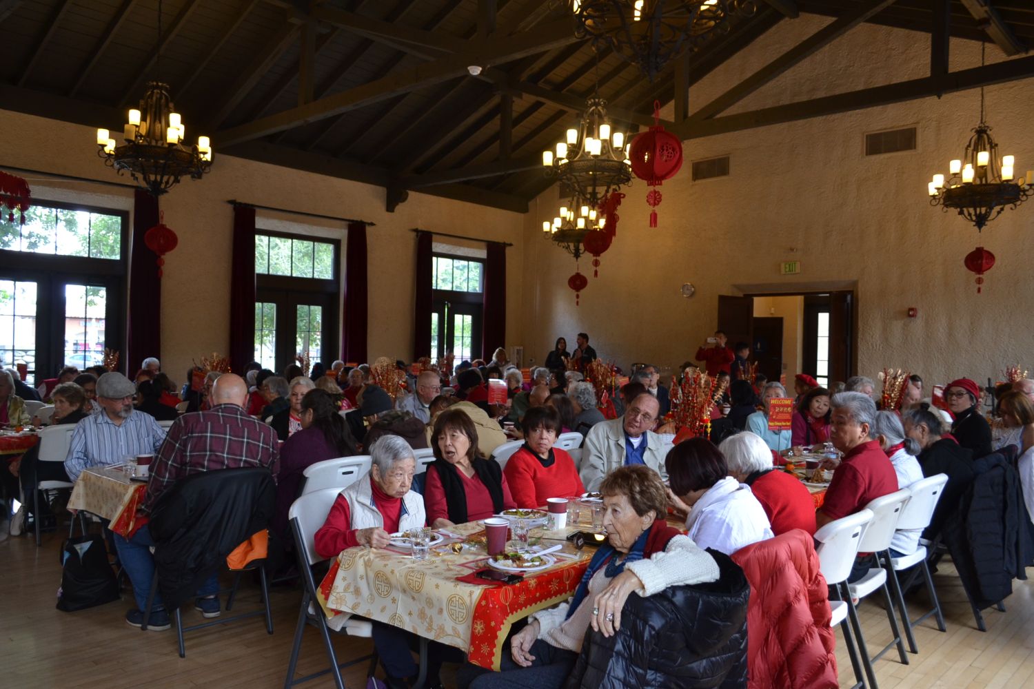 PHOTO: Alisa Hayashida | The South Pasadenan | The Lunar New Year luncheon for seniors held at the War Memorial Building in South Pasadena.