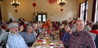 PHOTO: Alisa Hayashida | The South Pasadenan | Seniors enjoy the Lunar New Year luncheon held at the War Memorial Building in South Pasadena.