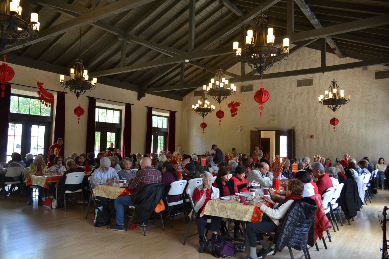 PHOTO: Alisa Hayashida | The South Pasadenan | The Lunar New Year luncheon for seniors held at the War Memorial Building in South Pasadena.
