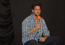 Stand Up Comedian Lights Up the Community Room.